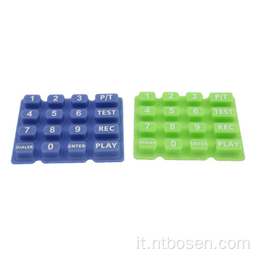 Tastiera in gomma silicone pillola di carbonio